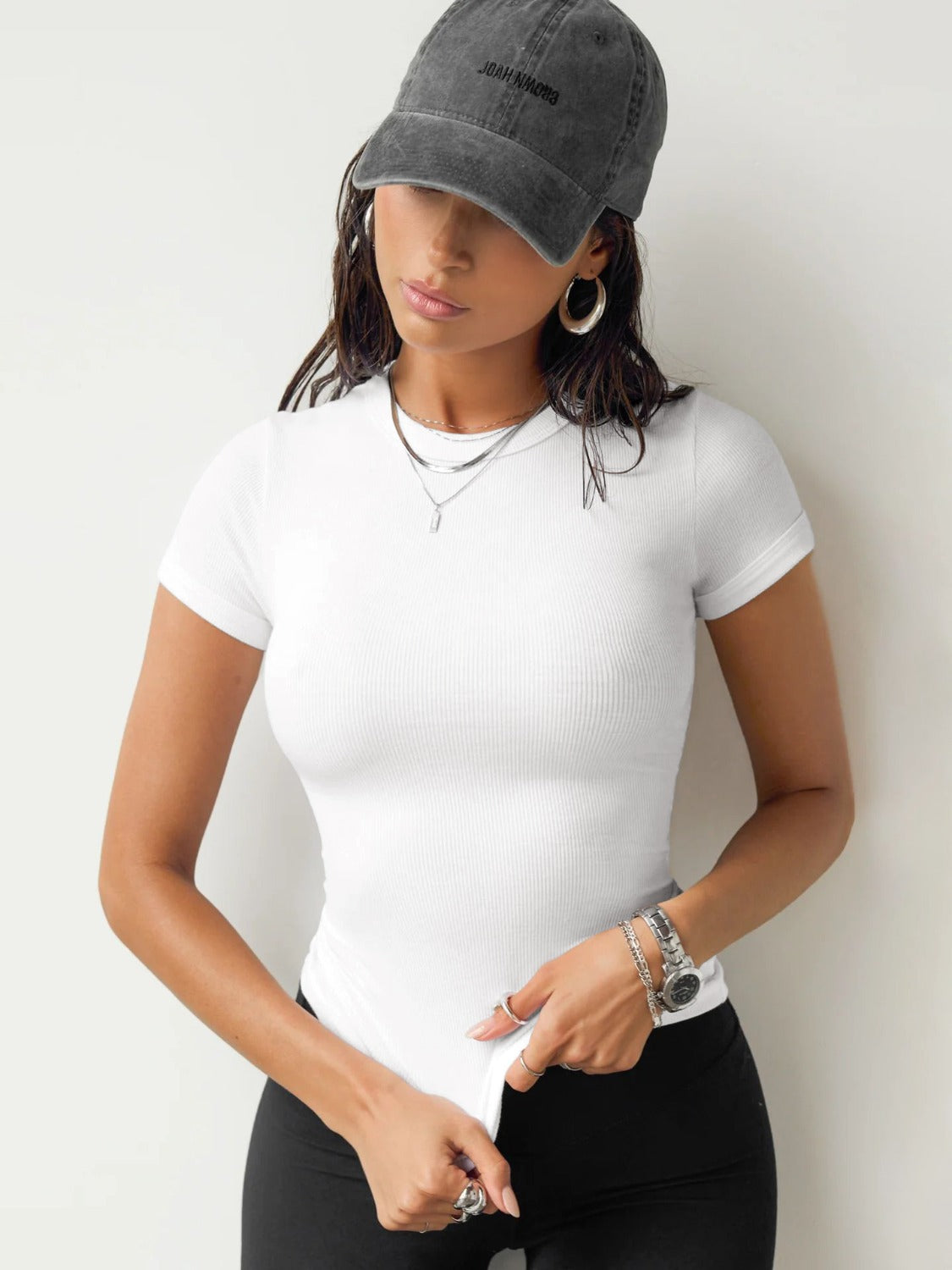 Round Neck Short Sleeve T-Shirt